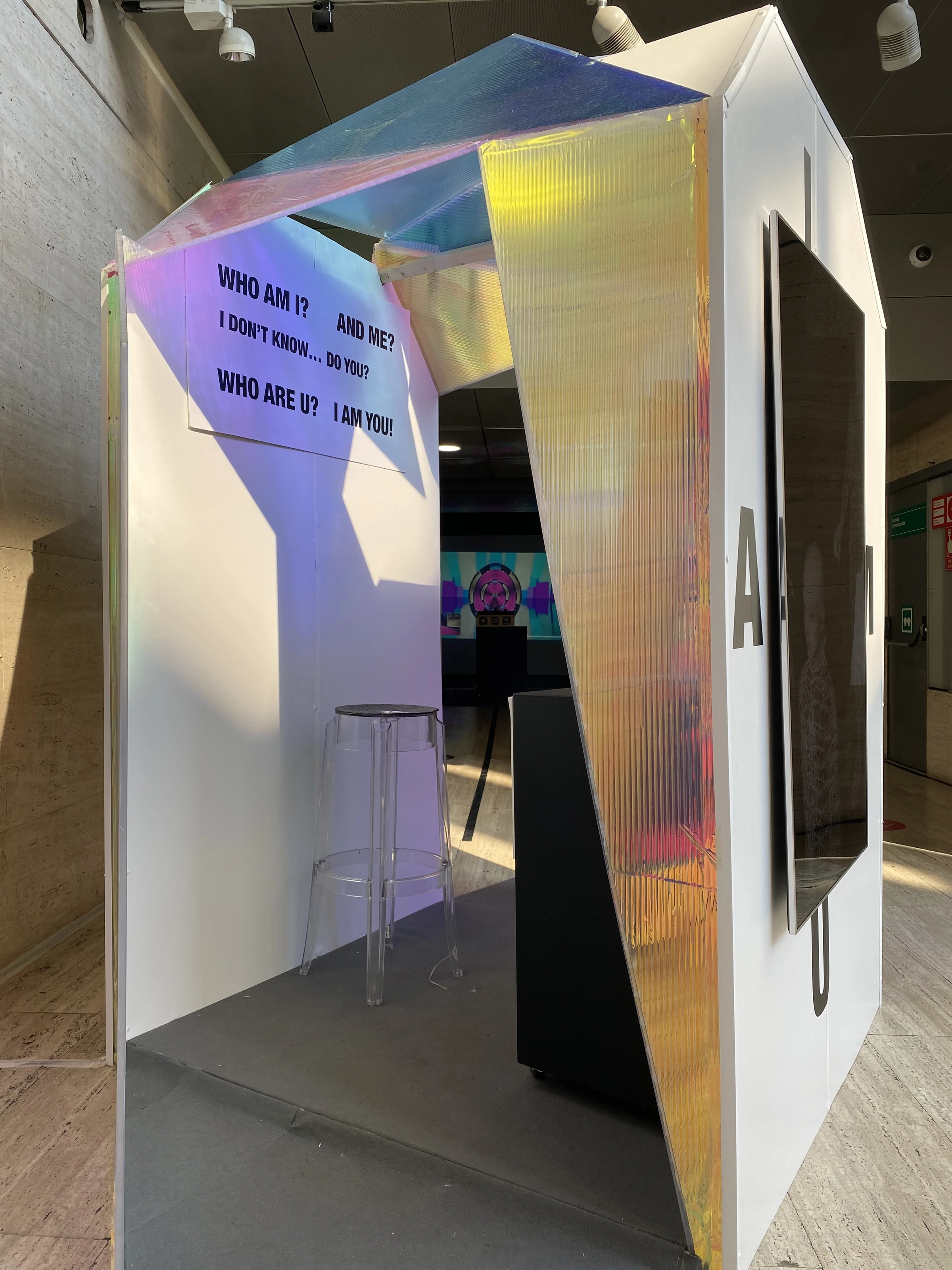 I AM YOU booth installed on site
