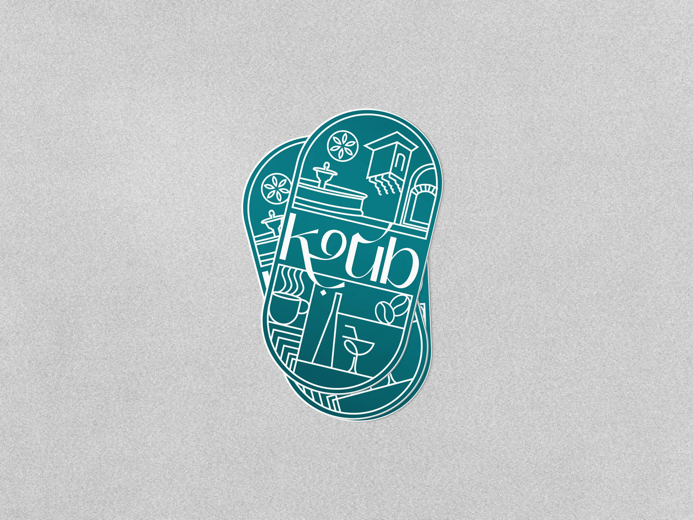 Koub logo stickers