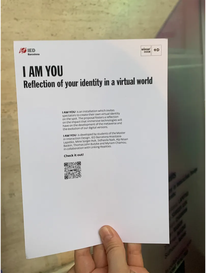 I AM YOU print artwork, Sónar CCCB 2021